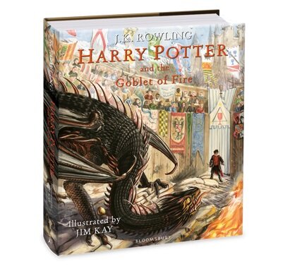 [중고] Harry Potter and the Goblet of Fire : Illustrated Edition (Hardcover, 영국판)