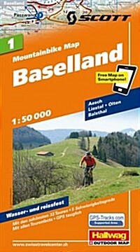 Baselland Bike Map : HAL.WKM.01 (Sheet Map, folded)