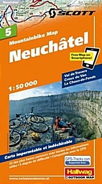 Neuenburg Bike Map : HAL.WKM.05 (Sheet Map, folded)