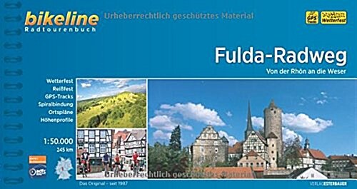 Fulda Radweg Von Der Rhon an Die Weser : BIKE.180 (Paperback, 3 Rev ed)
