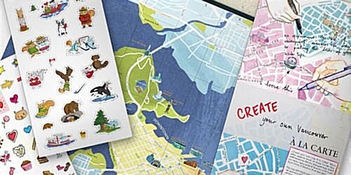Create Your Own Vancouver a La Carte : Beautiful City Map to Decorate Yourself (Sheet Map, folded)