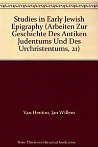 Studies in Early Jewish Epigraphy (Hardcover)