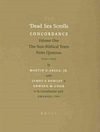 The Dead Sea Scrolls Concordance, Volume 1 (2 Vols): The Non-Biblical Texts from Qumran (Hardcover)