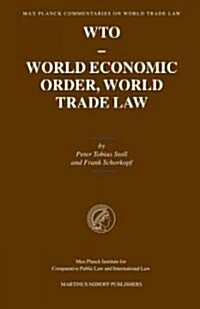 [중고] Wto - World Economic Order, World Trade Law (Hardcover)