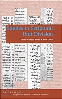 Studies in Scriptural Unit Division (Hardcover)