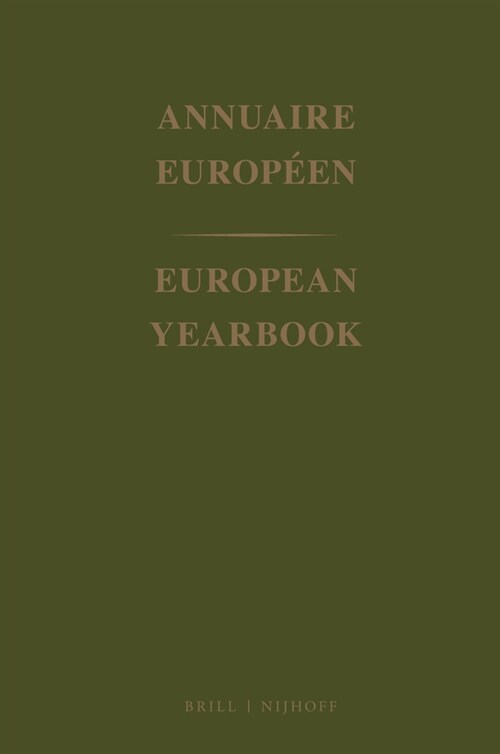 European Yearbook / Annuaire Europ?n, Volume 13 (1965) (Hardcover, 1967)