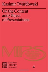 On the Content and Object of Presentations: A Psychological Investigation (Paperback, 1977)
