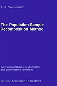 The Population-Sample Decomposition Method: A Distribution-Free Estimation Technique for Minimum Distance Parameters (Hardcover, 1987)