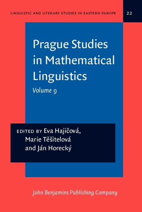 Prague Studies in Mathematical Linguistics 9 (Hardcover)
