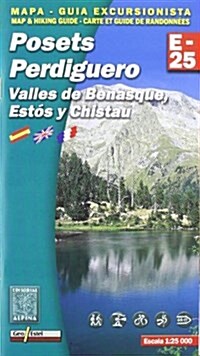 Posets Perdiguero, Valles De Benasque Map and Hiking Guide (Sheet Map)