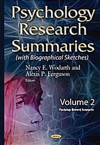 Psychology Research Summariesvolume 2 (Hardcover, UK)