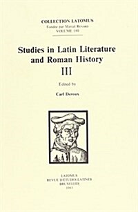 Studies in Latin Literature and Roman History III (Paperback)