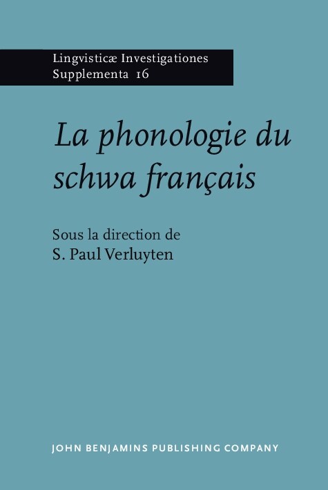 La phonologie du schwa francais (Hardcover)