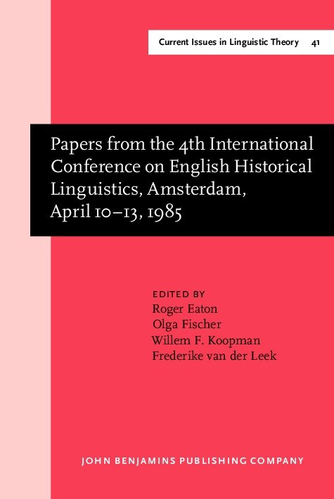 Papers from the 4th International Conference on English Historical.. (Hardcover)