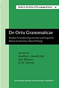 De Ortu Grammaticae (Hardcover)