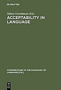 Acceptability in Language (Hardcover)