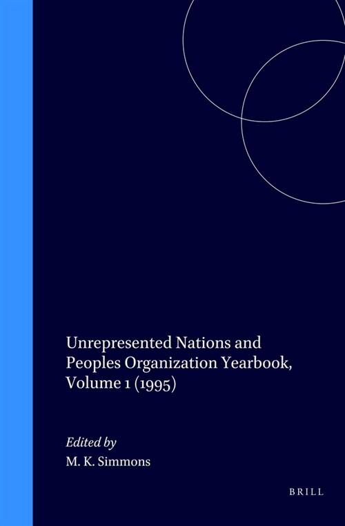 Unrepresented Nations and Peoples Organization: Yearbook 1995 (Hardcover)