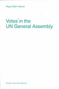 Votes in the Un General Assembly (Hardcover)