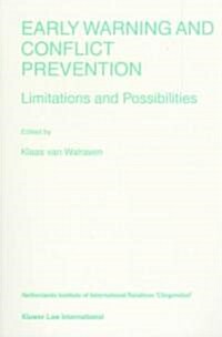 Early Warning and Conflict Prevention: Limitations and Possibilities (Hardcover)