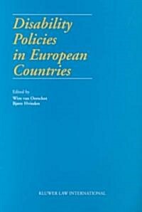 Disability Policies in European Countries (Paperback)