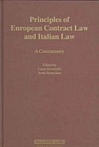 Principles of European Contract Law and Italian Law (Hardcover)