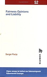 Fairness Opinions and Liability (Paperback)