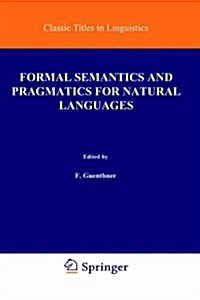 Formal Semantics and Pragmatics for Natural Languages (Hardcover)