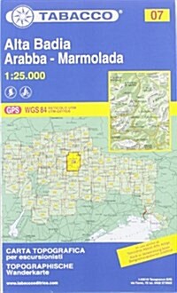 Alta Badia, Arabba, Marmolada (Sheet Map, folded)