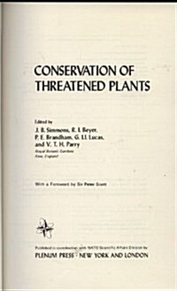 CONSERVATION OF THREATENED PLANTS (Hardcover)