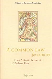 A Common Law for Europe (Hardcover)