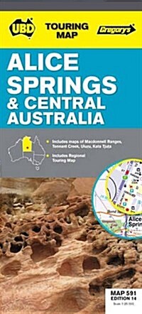 Alice Springs and Central Australia Map 591 (Sheet Map, 14 Rev ed)