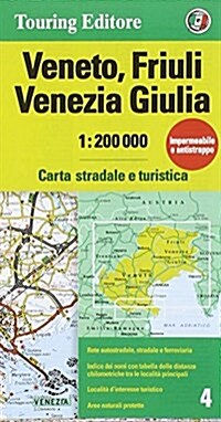 Veneto, Friuli-Venezia-Giulia (Sheet Map)