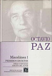 Miscelanea I: Primeros Escritos (Hardcover, 2)