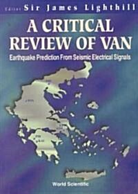 Critical Review of Van, A: Earthquake Prediction from Seismic Electrical Signals (Hardcover)