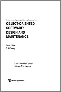 Object-Oriented Software: Design and Maintenance (Hardcover)