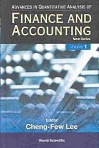 Advances in Quantitative Analysis of Finance and Accounting - New Series (Hardcover)