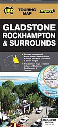 Gladstone, Rockhampton and Surrounds Map 483/487 (Sheet Map)