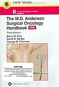 The M. D. Anderson Surgical Oncology Handbook for Pda (CD-ROM, 3rd)