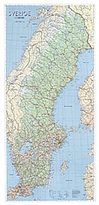 Sweden Map : SEP.12 (Sheet Map, flat, 4 Rev ed)