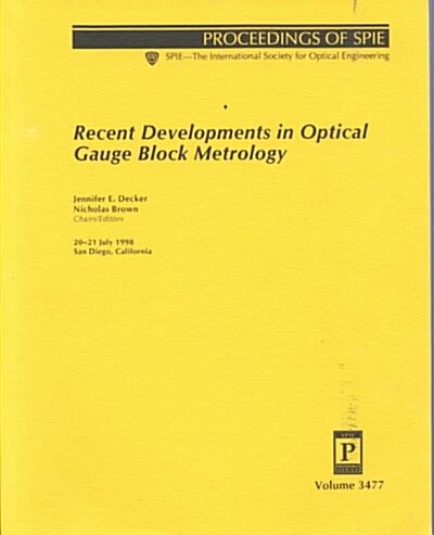 Recent Developments in Optical Gauge Block Metrology (Paperback)