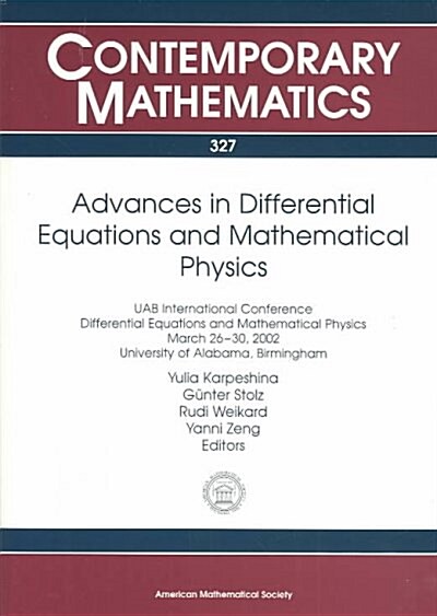 Advances in Differential Equations and Mathematical Physics (Paperback)