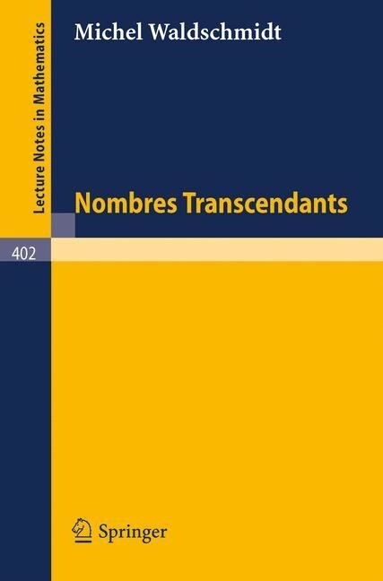 Nombres Transcendants (Paperback, 1974)