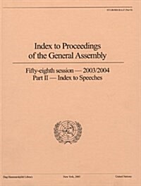 Index to Proceedings of the General Assembly (Paperback)