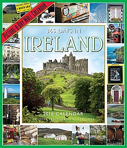 365 Days in Ireland Picture-A-Day Wall Calendar (Wall, 2016)