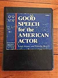 Good Speech for the American Actor: With Book (Audio Cassette)