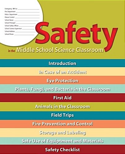 Safety in the Middle School Science Classroom (Paperback, LTF)