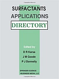 Surfactants Applications Directory (Paperback, Softcover Repri)