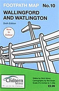 Chiltern Society Footpath Map No.10 : Wallingford and Watlington (Sheet Map, folded, 6 Rev ed)