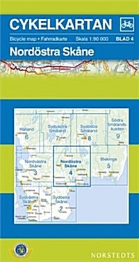 Skane North East Cycling Map : SE.CYK.04 (Sheet Map, folded)