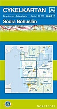 Bohuslan South Cycling Map : SE.CYK.17 (Sheet Map, folded)